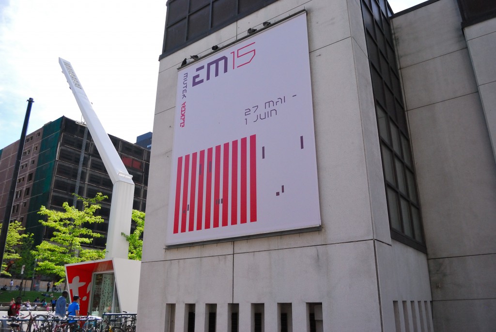 Outside the Musée d'art Contemporain de Montréal - MUTEK 2014 Headquarters