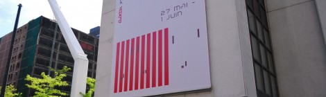 Outside the Musée d'art Contemporain de Montréal - MUTEK 2014 Headquarters