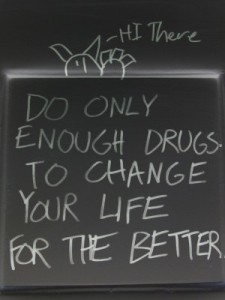 Do only enough drugs